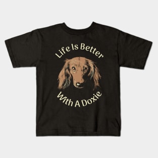 Doxie Daschund Lover Kids T-Shirt